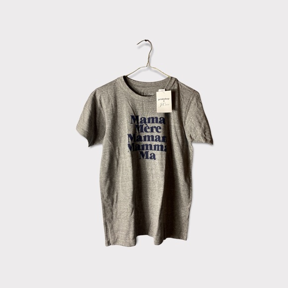 NWT J.Crew x Prinkshop Cotton “Mama” T-shirt in Gray - Picture 5 of 6